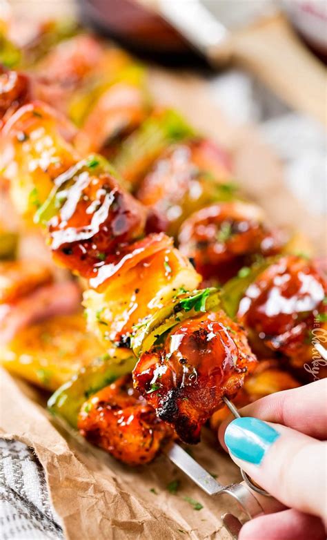 Mouthwatering Grilled BBQ Chicken Skewers